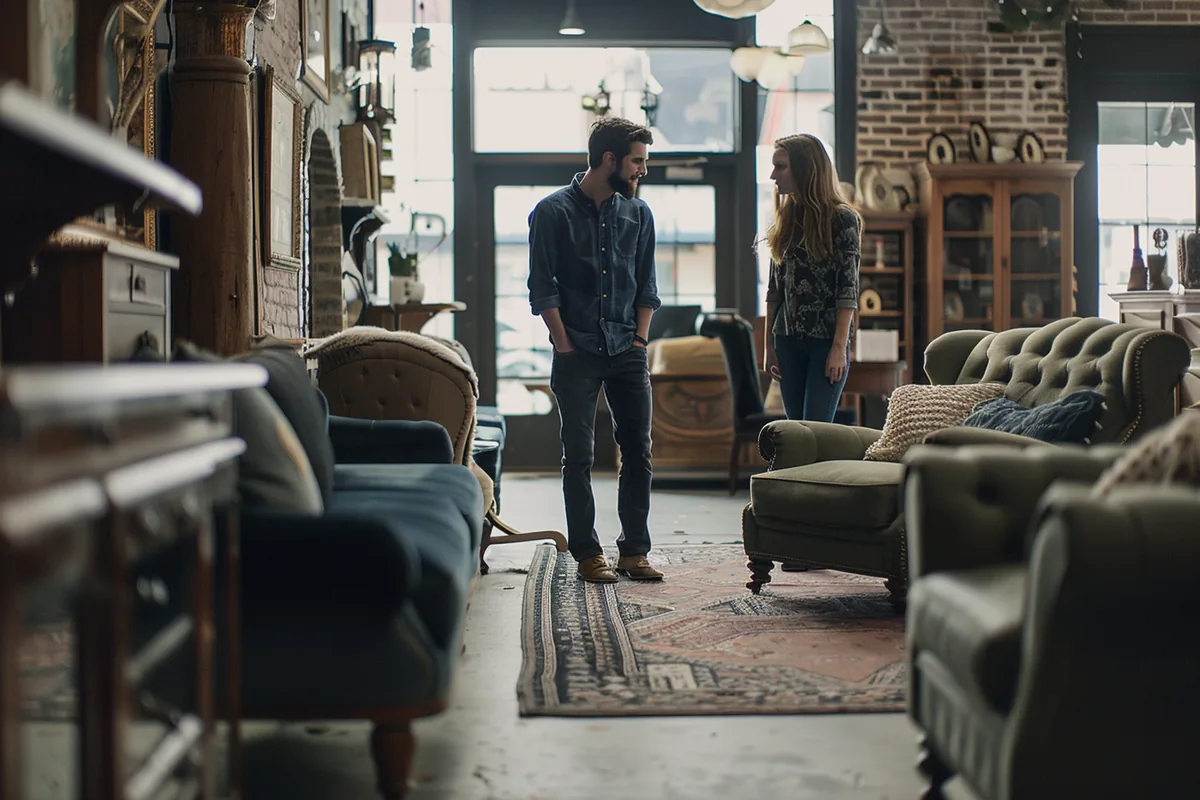 Editorial portrait illustrating the blog topic: Furniture Financing vs. Buying Used: An Honest Comparison
